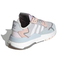 Кроссовки Adidas Nite Jogger белые с серым